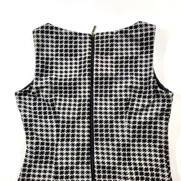 Sleeveless Houndstooth Bodycon Dress with by Jessica Simpson Size 10 #113 - Picture 8 of 10